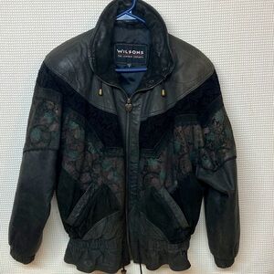 Wilson Multicolor Leather Bomber Jacket